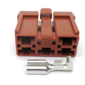 Connector 5 Way Brown 6.0mm HD Female Harness Plug K-6