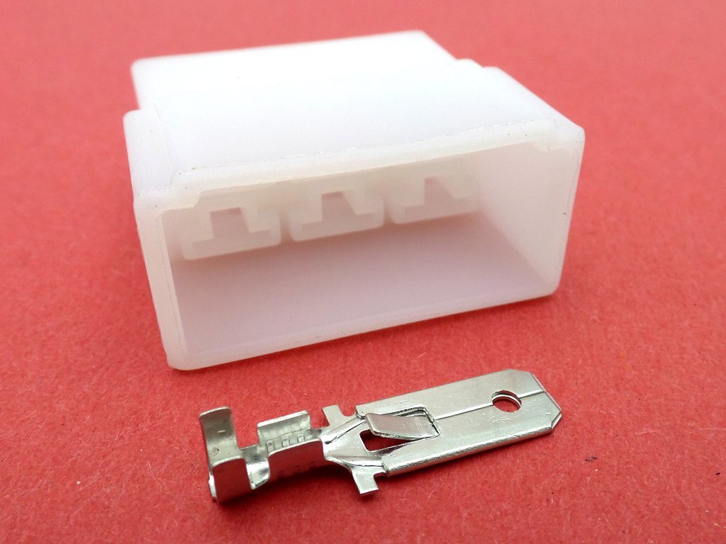 6 way 6.0mm male no lock connector 6120-0563