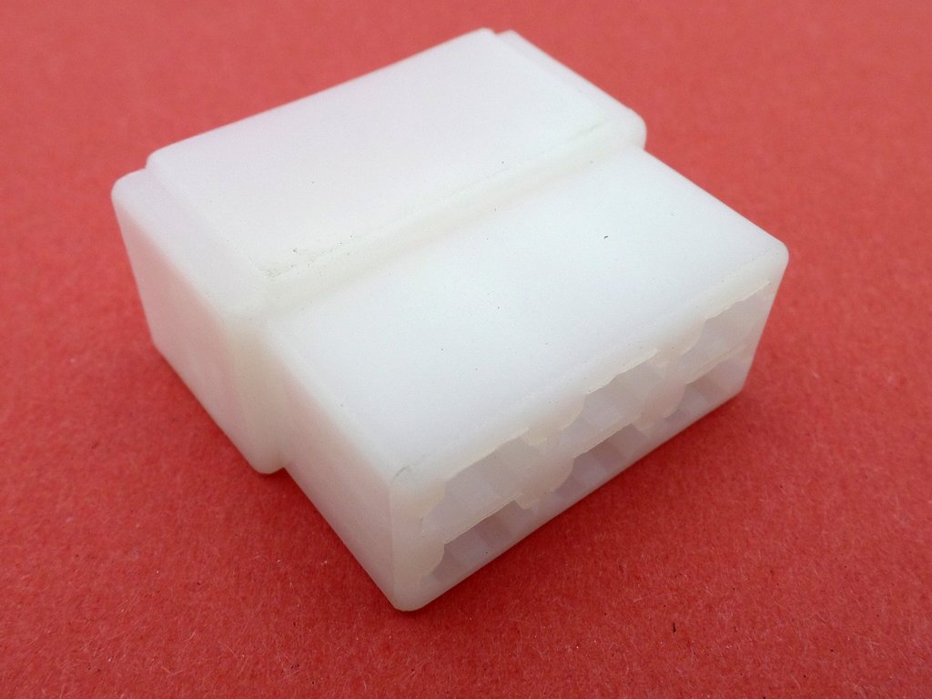 6 way 6.0mm male no lock plug 6120-0563