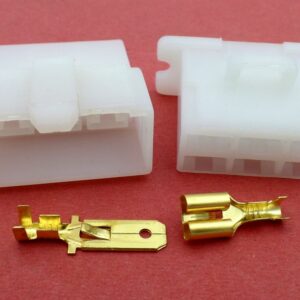 Connector 6.3mm 6 Way White Motorcycle Wiring Harness G-2