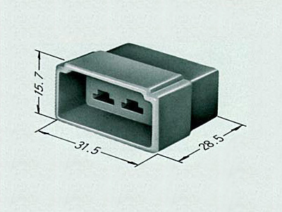 6 way 6mm male connector 6120-0563