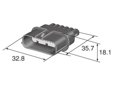 Connector 6 Way HX 1.0mm 040 Male Wiring Loom Harness C-4