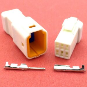 Ducati 6 Way Harness White Handlebar Connector Set K-16