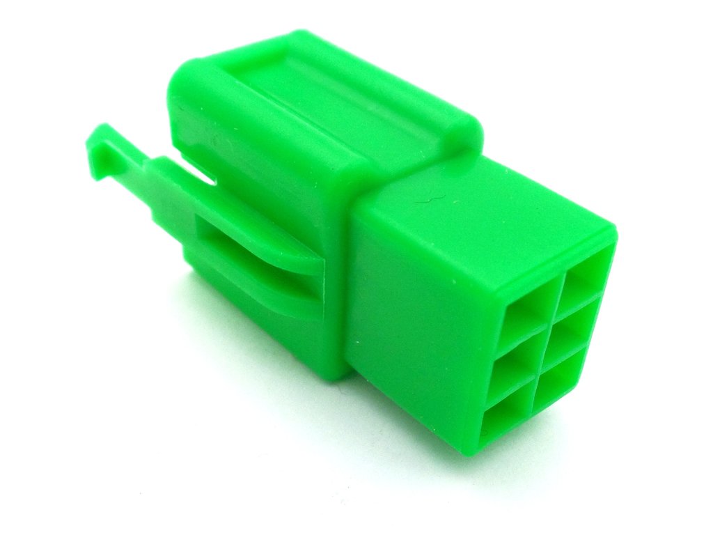 Connector 2.8mm 6 Way Green Mini Latch Motorcycle Harness - Image 2
