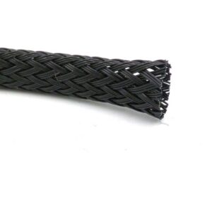 Sleeving 6mm Black Polyester Wiring Loom Harness Braid