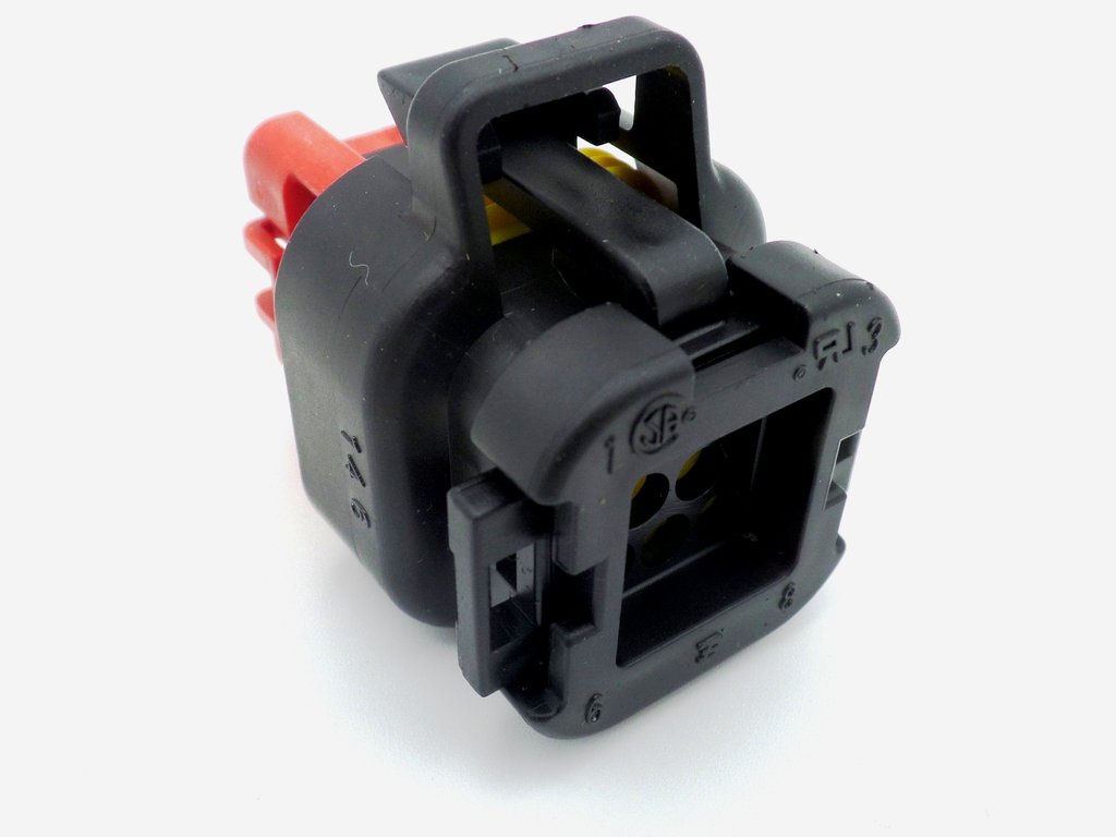 Connector 8 way ampseal 12v female black wiring harness K-9 - Image 2