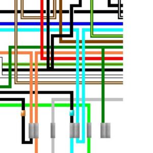 Honda CB175 K7 General Spec Colour Wiring Diagram