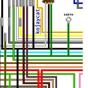 Honda CB250 CB360 UK Spec Colour Wiring Diagram