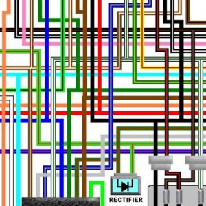 Honda CBX1000Z 1978 -1980 UK Colour Wiring Diagram