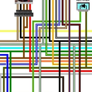Honda CBX550F UK Spec Colour Wiring Diagram