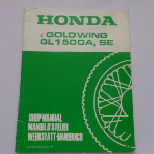 Workshop Manual Used Honda GL1500A SE X Factory Addendum