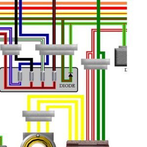Honda XL600V K & L 1989-90 UK Spec Colour Wiring Diagram