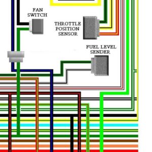 Honda XL650V 2000-02 UK Spec Colour Wiring Diagram