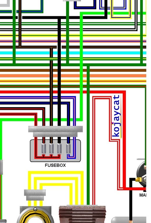 Honda CBR400RR K NC23 1989 UK Colour Wiring Diagram