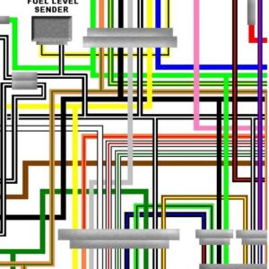 Suzuki GS1000 GT 1980 W.German Spec Colour Wiring Diagram