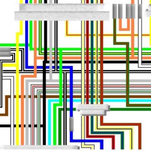 Suzuki GS750 colour wiring diagram