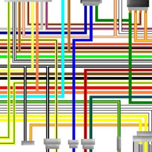 Suzuki GSX1200 Bandit colour wiring diagram