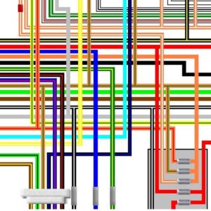 Suzuki GSX750 GSX1100 Katana UK Spec Colour Wiring Diagram