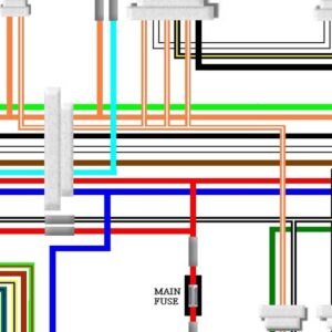 Suzuki GT380 colour wiring diagram