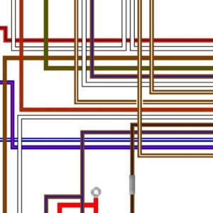 Triumph T120 Early Model UK Spec Colour Wiring Diagram