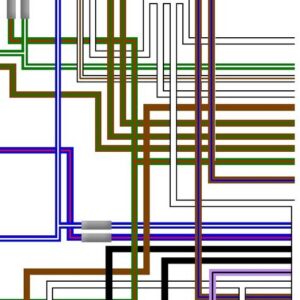 Triumph T150V Trident UK Spec Colour Wiring Diagram