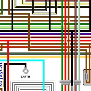Yamaha RD350 LC 11 UK Spec Colour Wiring Diagram