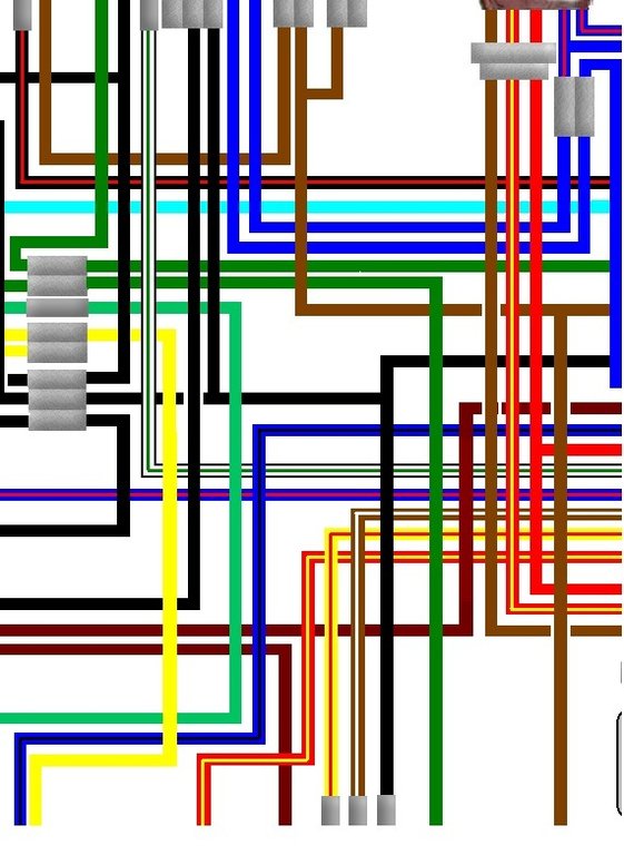 Yamaha RD250 RD400 1976-78 Canada Spec Colour Wiring Diagram