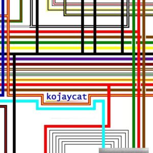 Yamaha RD500 LC 1984 - 86 German Spec Colour Wiring Diagram