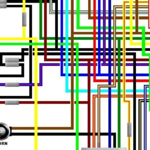 Yamaha XV535 Virago 1993 - 02 USA Spec Colour Wiring Diagram