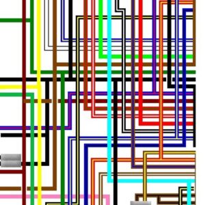 Yamaha XVS1100 2000 UK Spec Motorcycle Colour Wiring Diagram