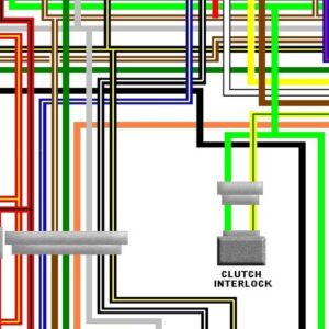 Kawasaki GPZ1000RX 1985 - 1989 UK Colour Wiring Diagram