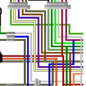 Kawasaki EX500D 1994 - 99 USA Colour Wiring Diagram
