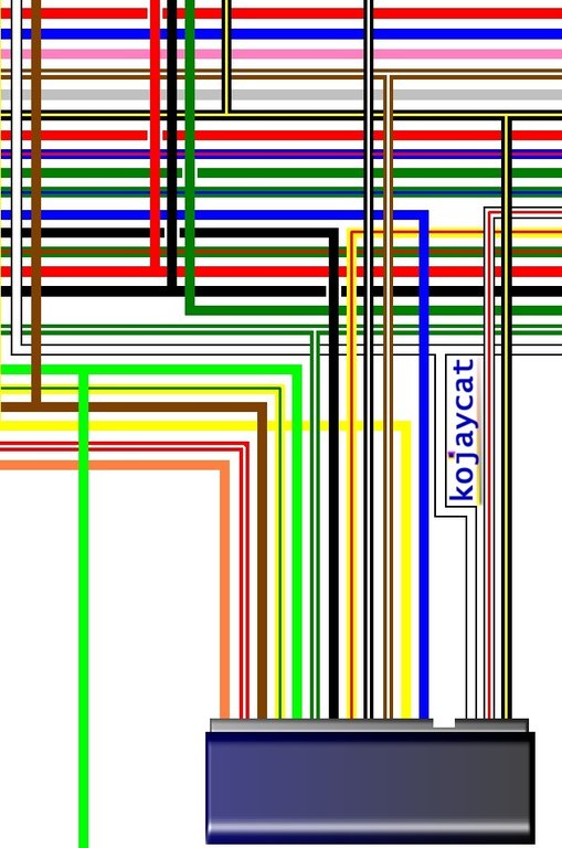 Kawasaki KH250 A5 Canada Spec Colour Wiring Diagram