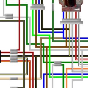 Kawasaki KH750 H2B UK/Euro Spec Colour Wiring Diagram