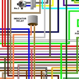 Kawasaki EJ650A W650 UK Spec Colour Wiring Diagram