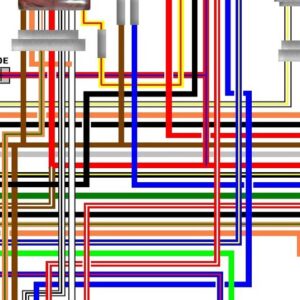 Kawasaki KZ1000 J1 & J2 USA Spec Colour Wiring Diagram