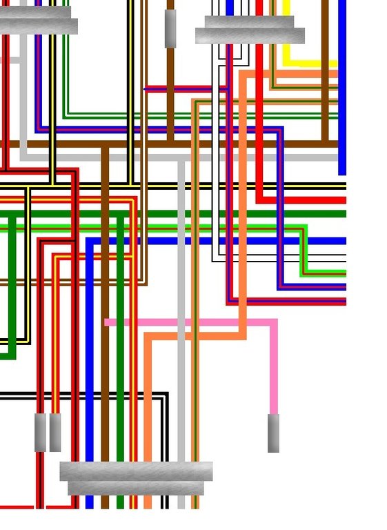 Kawasaki KZ650SR D4 1981 USA Spec Colour Wiring Diagram