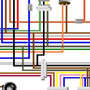 Kawasaki Z900 A4 UK/Euro 1976 Spec Colour Wiring Diagram