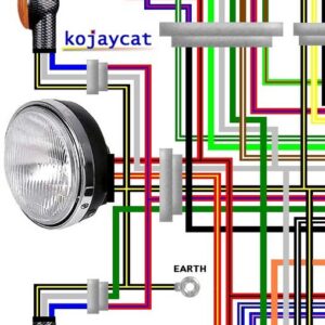 Kawasaki ZX1000A Ninja 1985 - 87 USA Colour Wiring Diagram