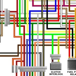 Kawasaki ZZR1100 D3 - onwards UK Colour Wiring Diagram