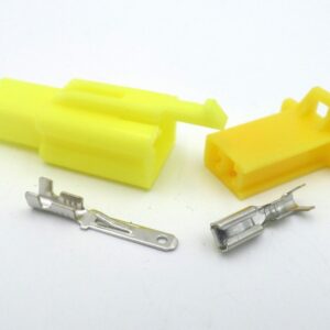 Connector 2.8mm 2 Way Yellow MTW Motorcycle Wiring Loom E-4