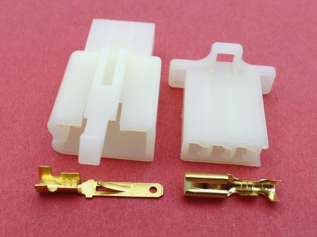 Connector 2.8mm 3 Way Cream MTW Motorcycle Wiring Loom L-33