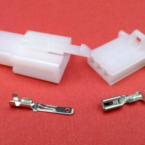 Connector 2.8mm 3 Way White MTW Motorcycle Wiring Loom