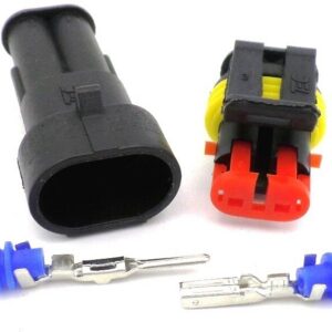 2 way superseal male connector plug set