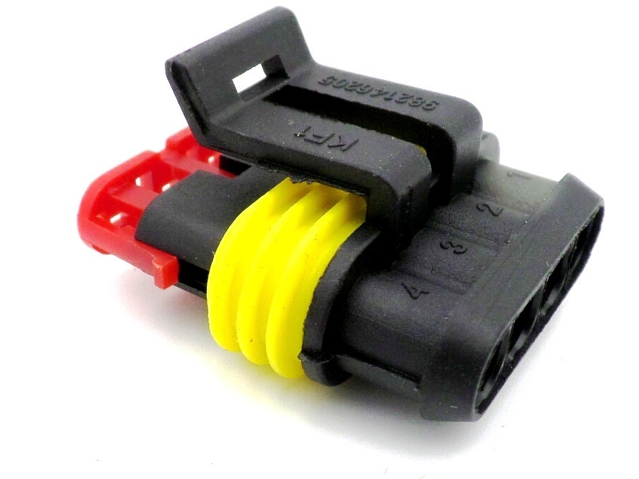 4 way superseal female connector plug