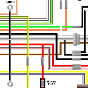 Suzuki GS450L 1982 USA Spec Colour Wiring Diagram