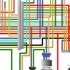 Suzuki RE5 Rotary UK/Euro Spec Colour Wiring Diagram