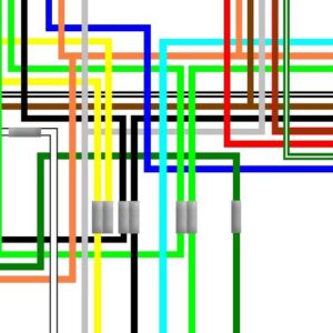 Suzuki T500 1969 - 75 General Spec Colour Wiring Diagram
