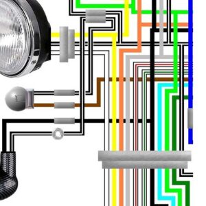 Suzuki GS425N GS425EN 1979 USA Spec Colour Wiring Diagram