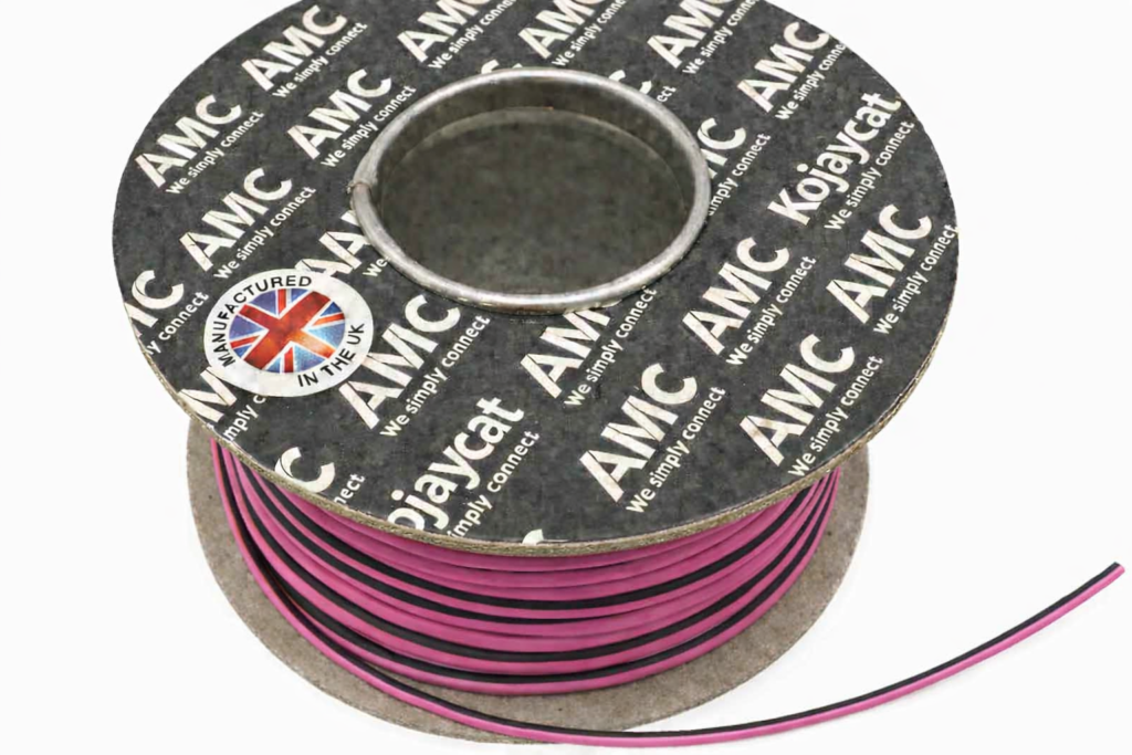 Pink Tracer Rounds Cable 1.0mm² Thin Wall 16.5 Amp 12v Pink Tracer Wire T-15